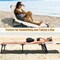 Adjustable Back Folding Beach Lounge Chair for Patio Pool or Garden